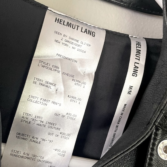 Helmut Lang Lambskin Bomber Jacket / Size M - Picture 7 of 7